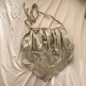 Silk halter top